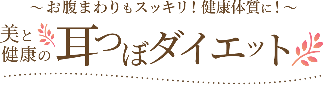 お腹まわりもスッキリ！健康体質に！ 美と健康の耳つぼダイエット